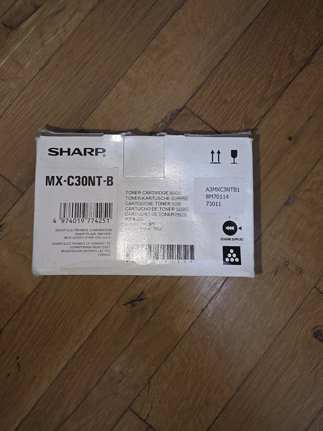 Sharp MX-C30NT-B Black Toner Cartridge