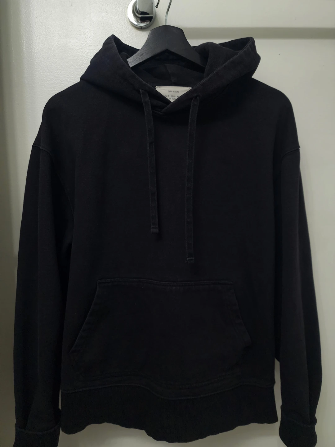 Zara Basic Black Hoodie