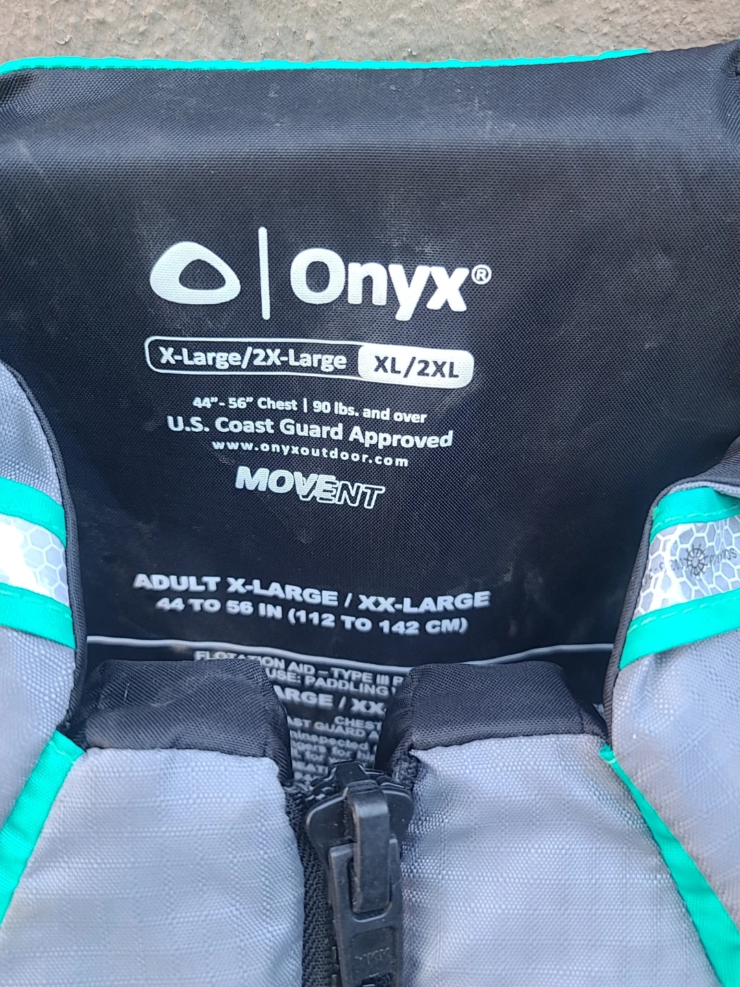Onyx Adult Life Jackets (2) - Medium/Large & X-Large/XX-Large - photo 4