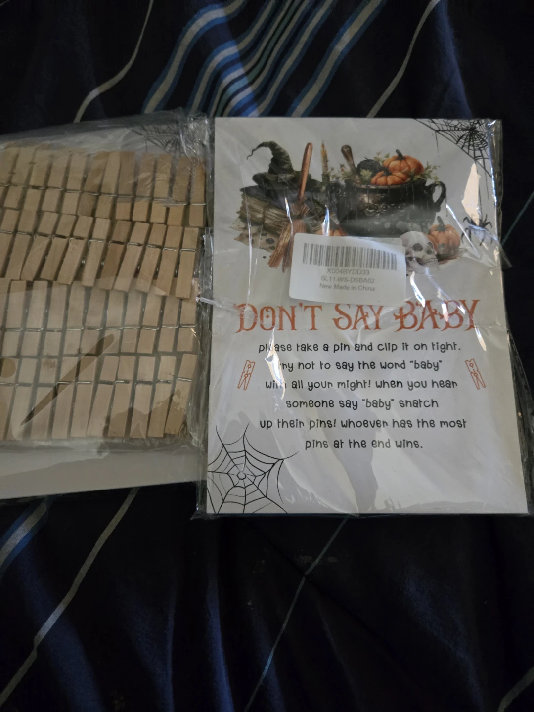 Don't Say Baby Shower Game with Clothespins - photo 2