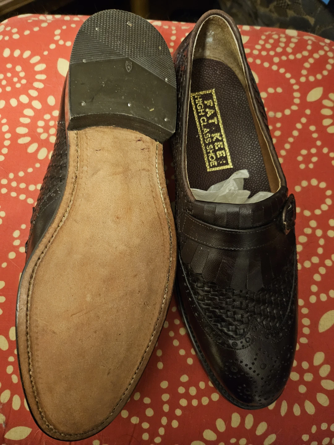 New  mens Fat Kee High Class Shoes,  size7 - photo 2