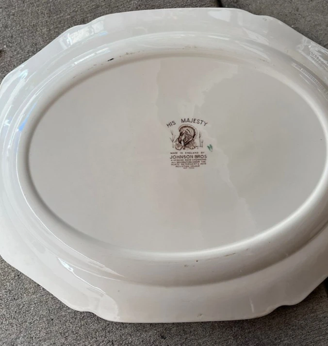 Vintage Johnson Brothers  His Majesty Turkey Platter - photo 2