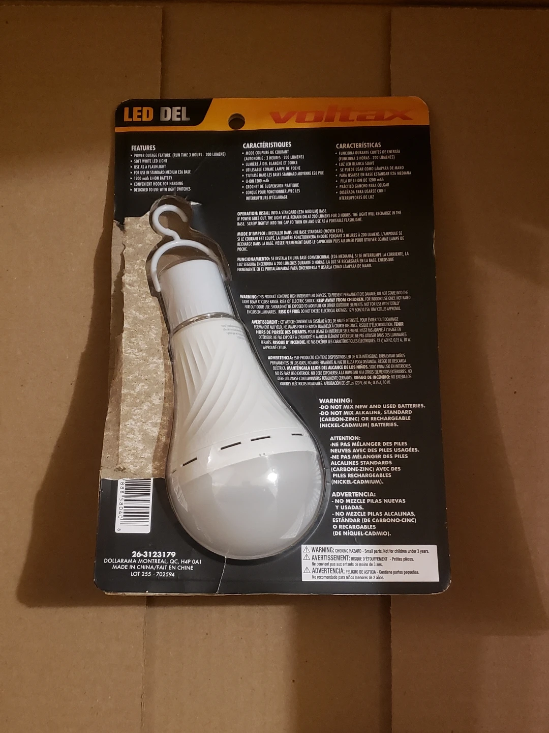 Voltax LED Emergency Light Bulb (Open Box) - photo 2