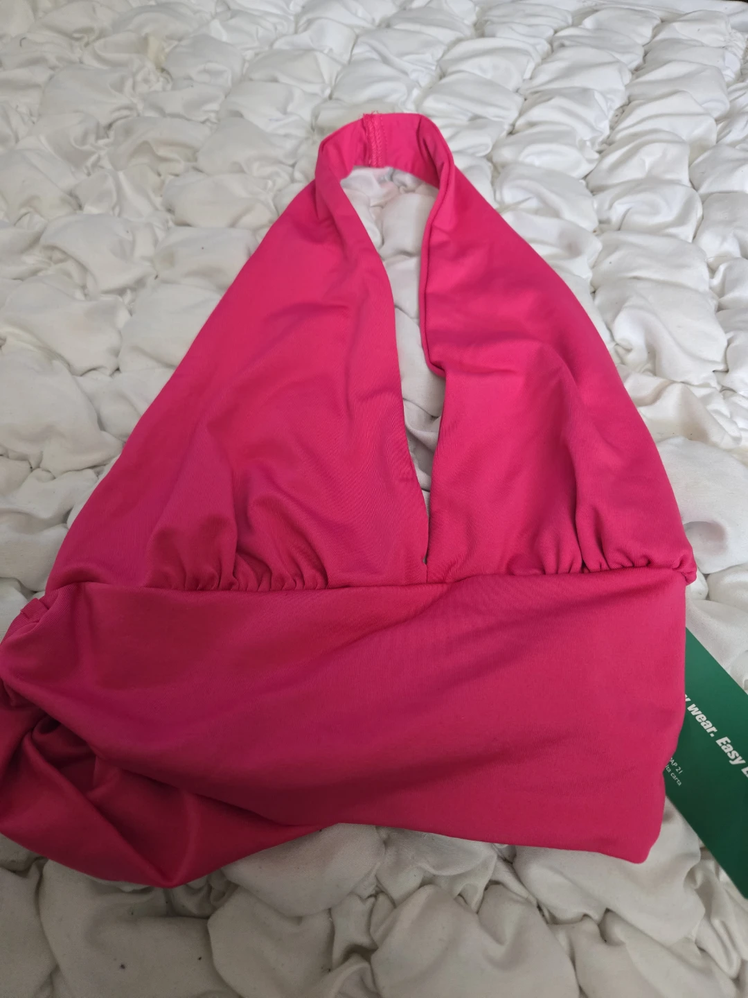 Pink Halterneck Tank Top