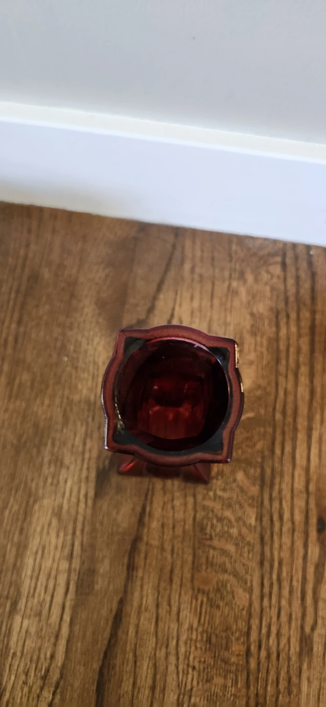 Ruby Red Glass Bud Vase - photo 4