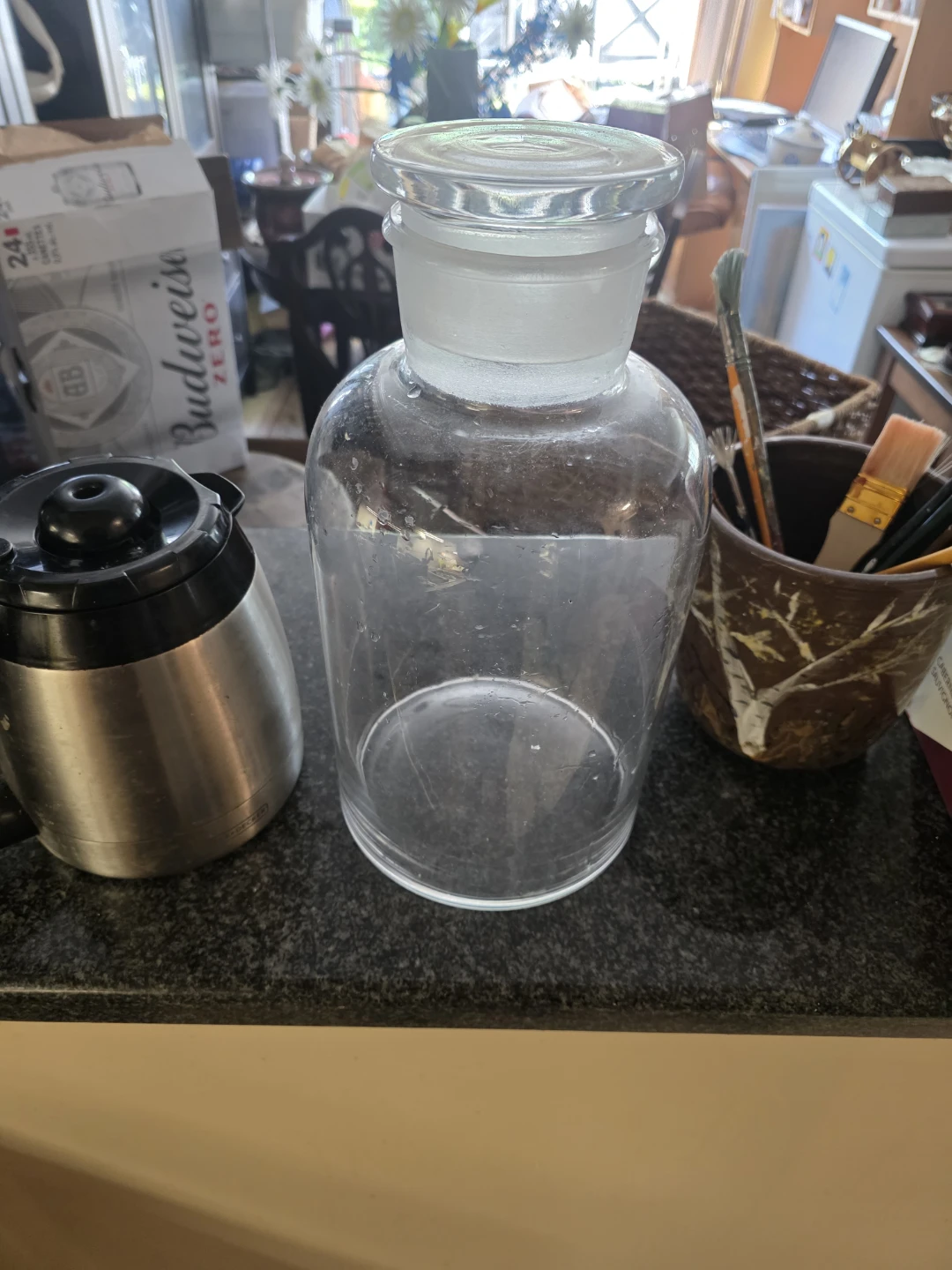 Large Regent jar with glass stopper