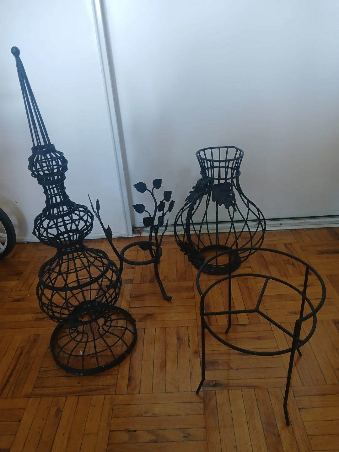 Decorative Metal Plant Stands and Vases