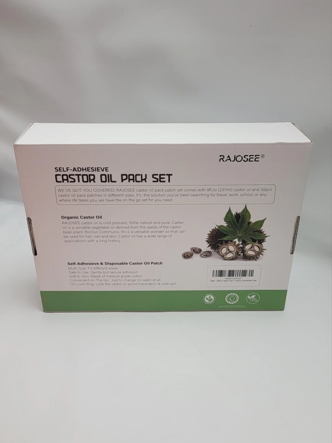 Castor Oil Pack Set w/ Organic Castor Oil, 32PCS Wellness Wrap - photo 3