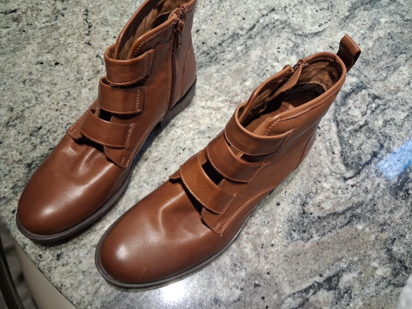 Miz Mooz Brown Leather Buckle Ankle Boots - photo 2