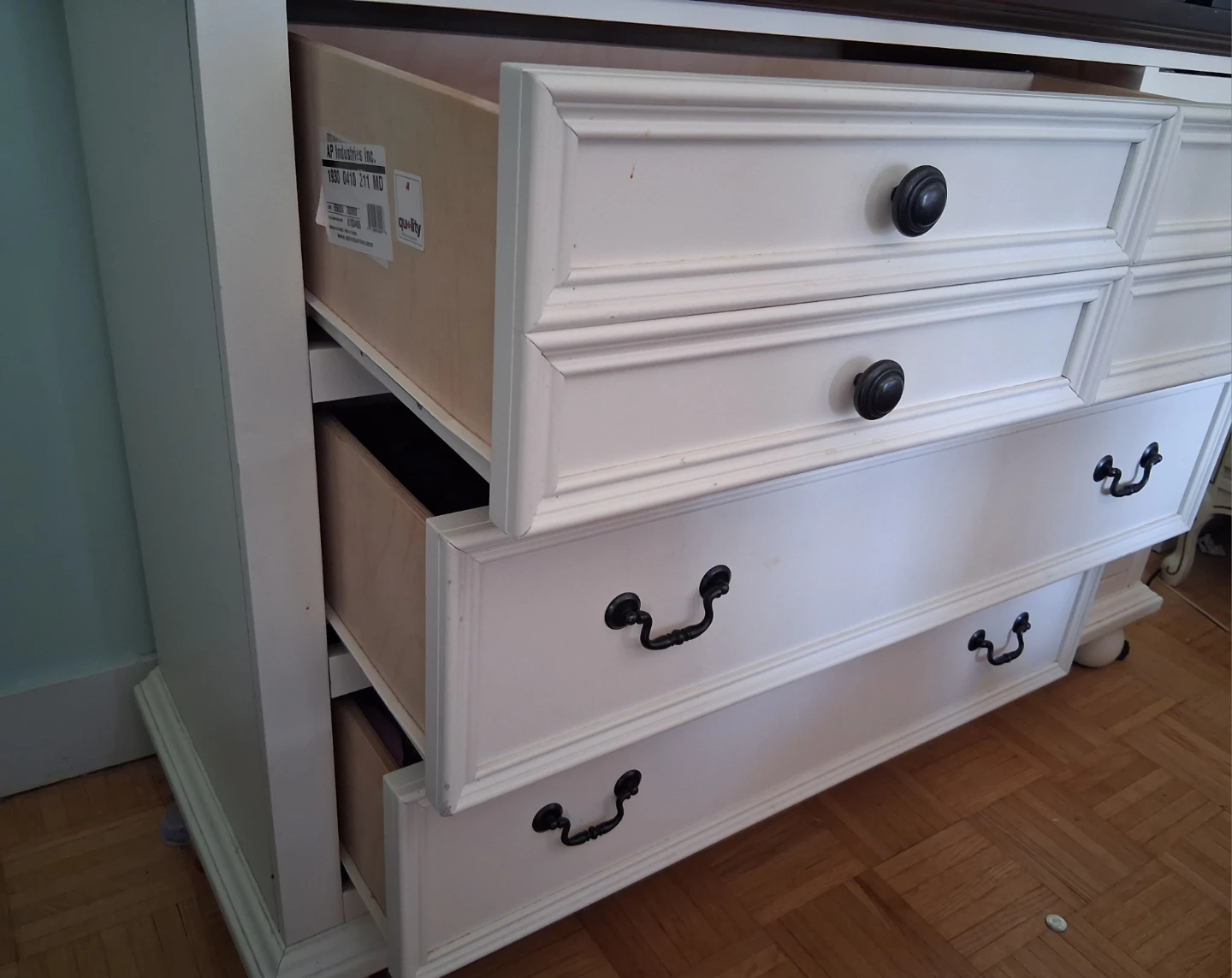 Wood Dresser with Cabinet and Hutch - photo 5