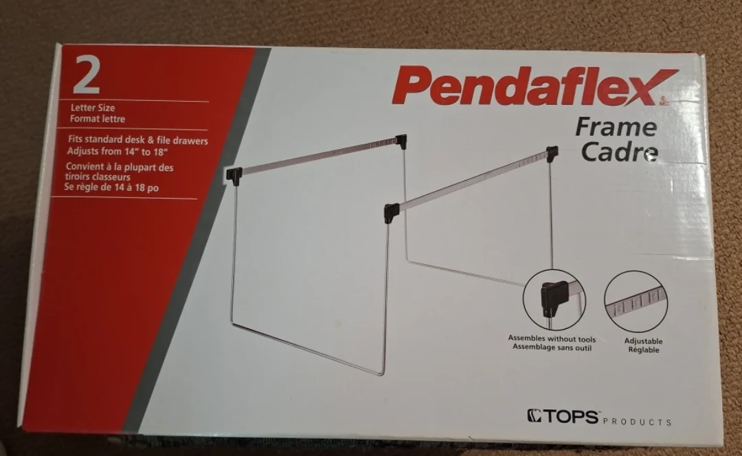 2 x Pendaflex Adjustable Letter Size File Frame