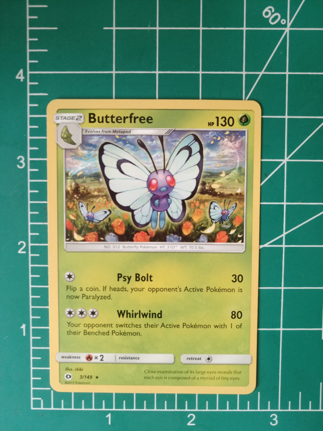 Pokemon Butterfree Stage 2 Trading Card