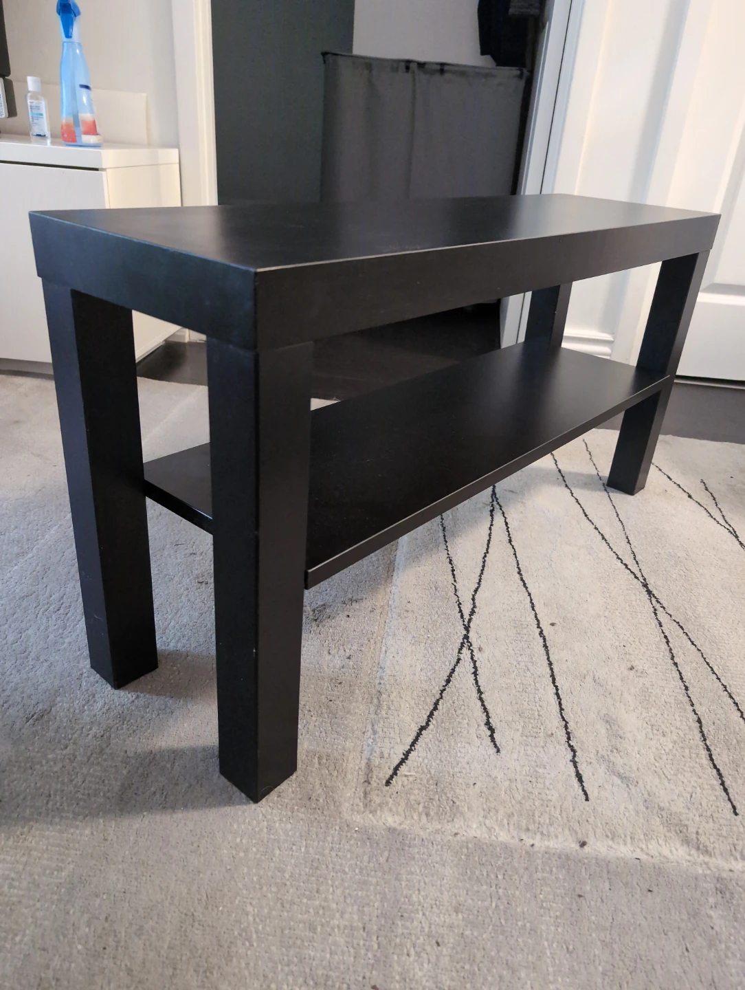 Black Two-Tier Console Table - photo 2