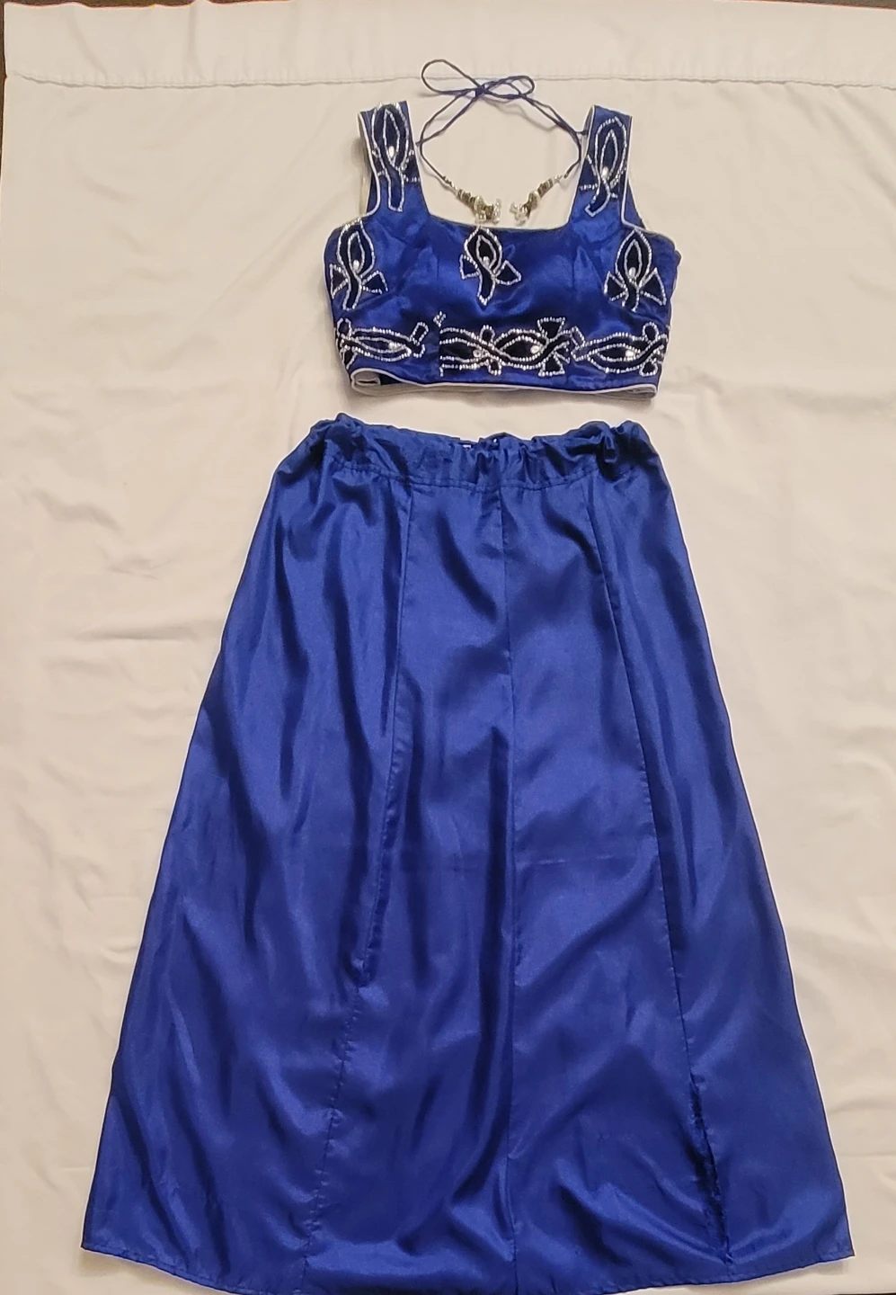 ✨ Royal Blue Lehenga Choli Embroidered 3-Piece Set ✨ - photo 4