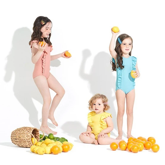 Girls Swimsuit Set with Sun Hat & Sunglasses - photo 2