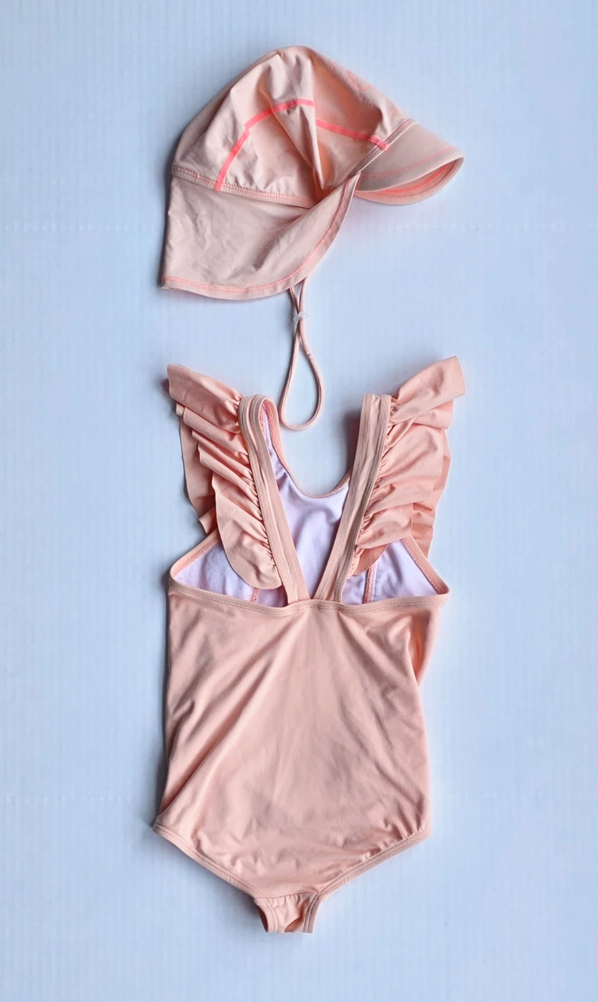 Girls Swimsuit Set with Sun Hat & Sunglasses - photo 5