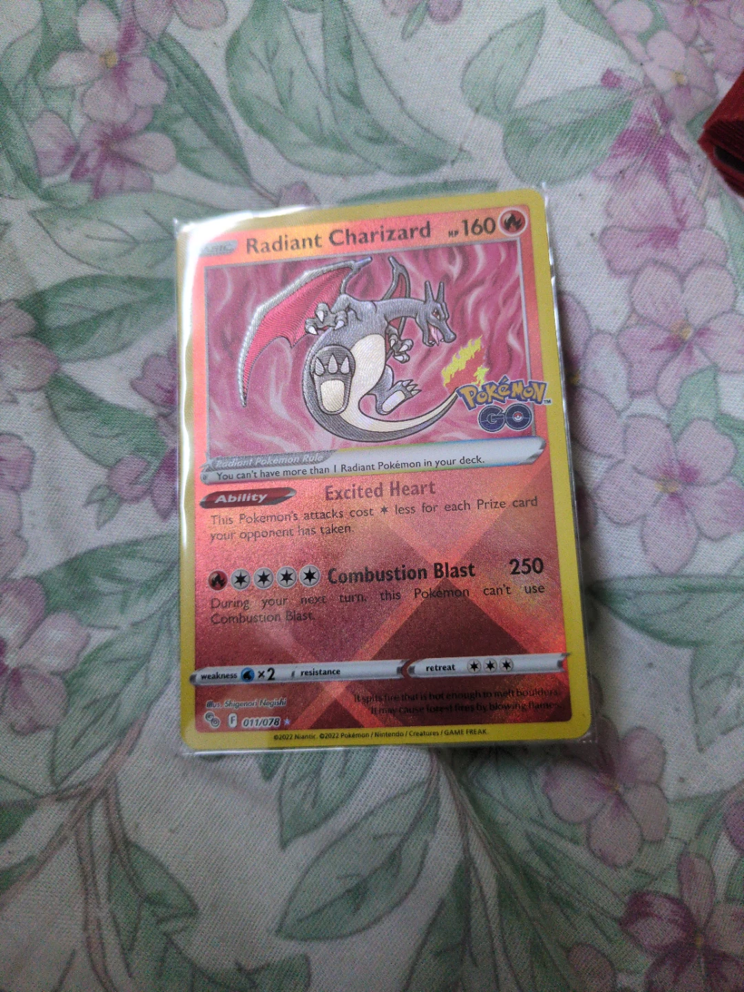 Radiant Charizard Pokémon Card