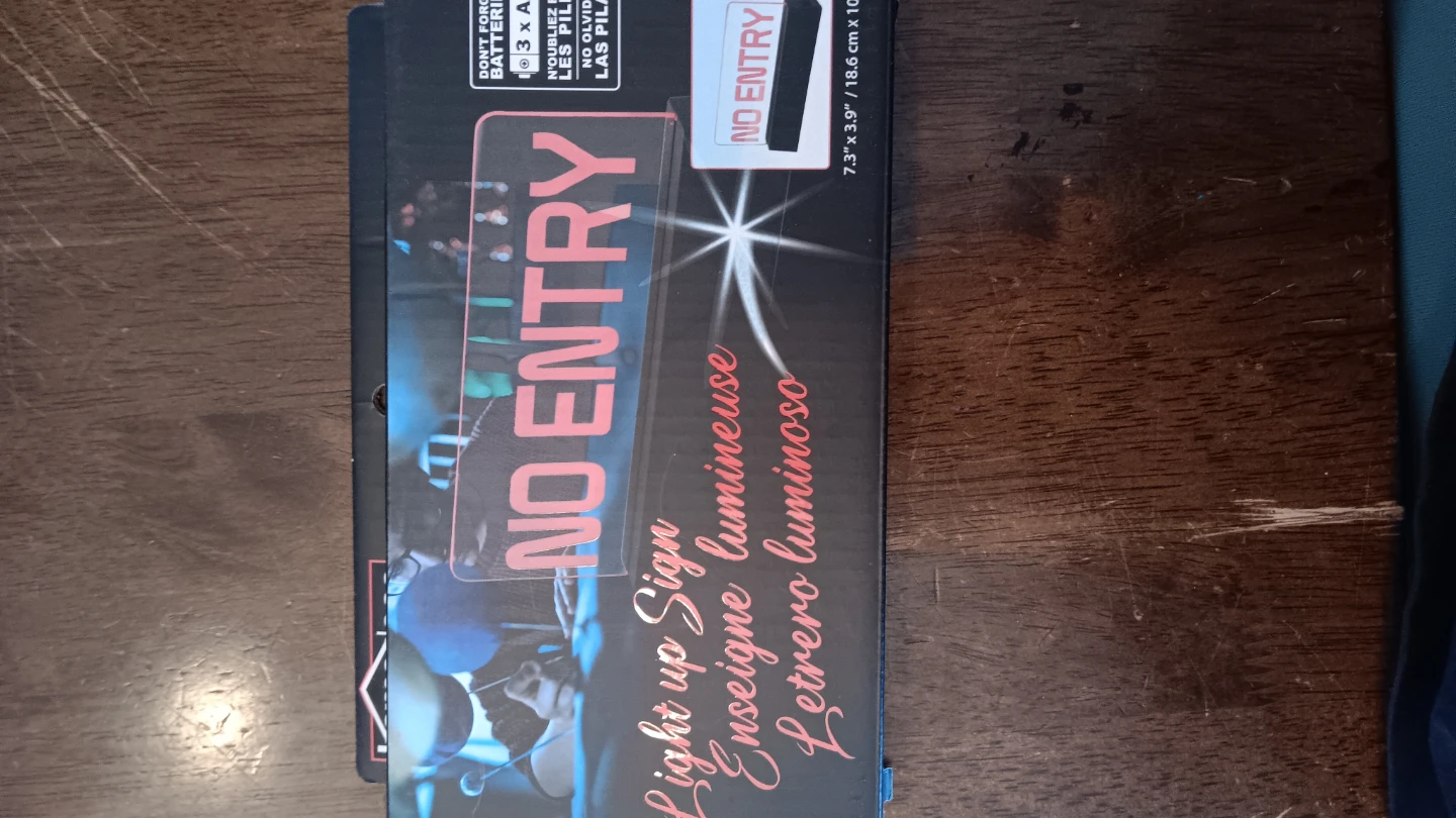 Home deco NO ENTRY Light Up Sign