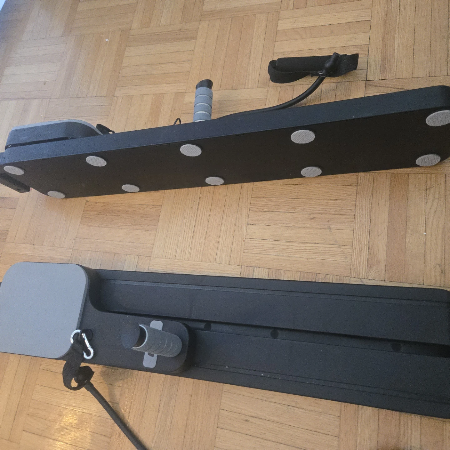 Pilates Board All-in-One Fitness Reformer Ab Trainer Black Grey - photo 5