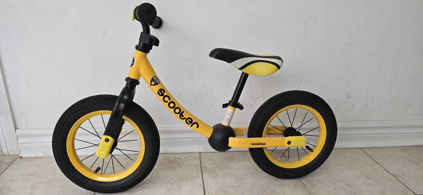 Yellow Scooter Balance Bike - photo 2