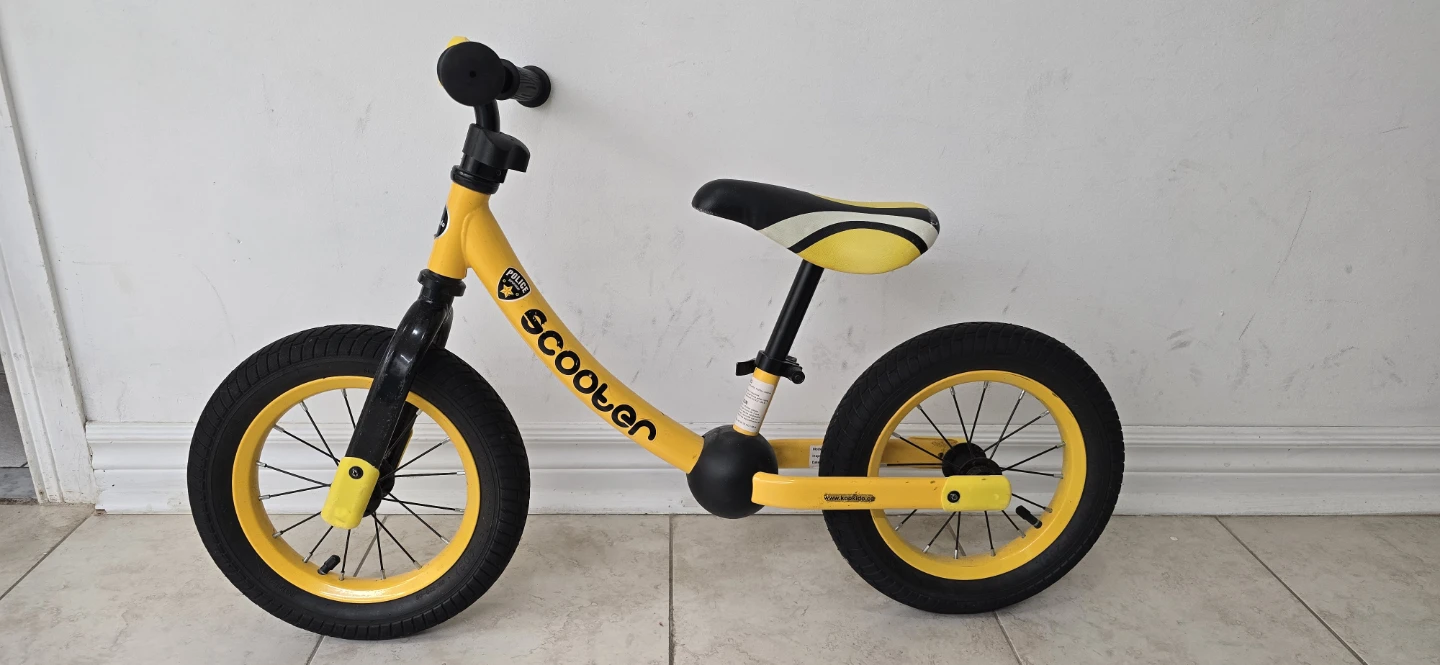 Yellow Scooter Balance Bike - photo 3