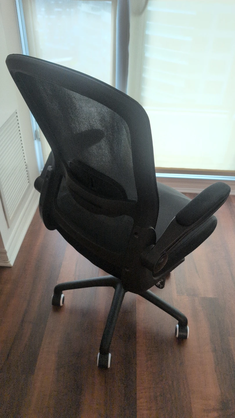 Black Mesh Office Chair with Lumbar Support - photo 2