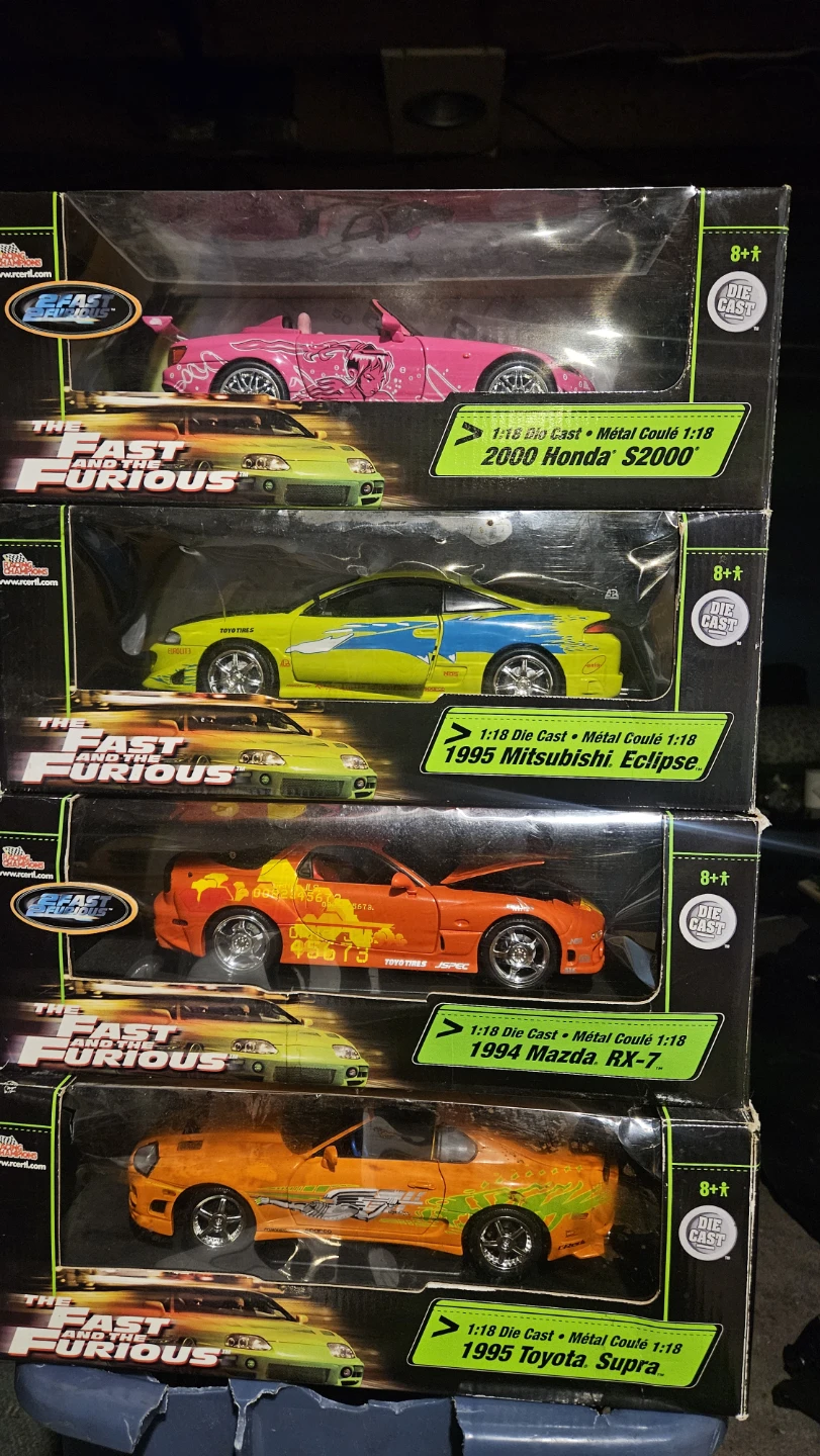 The Fast and The Furious Die Cast Cars (Lot of 4)