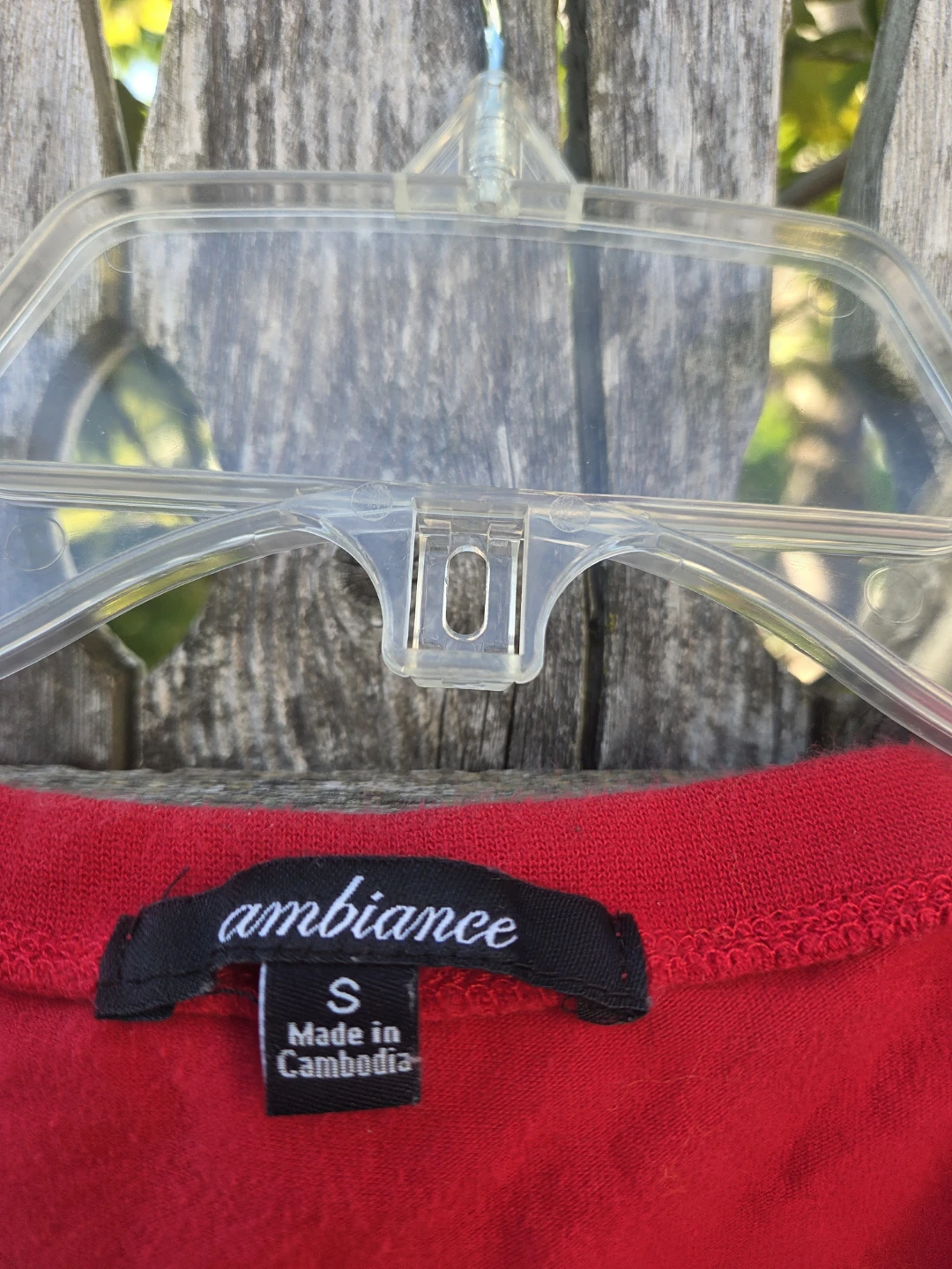 Ambiance Red Short Sleeve T-Shirt - Size S - photo 3