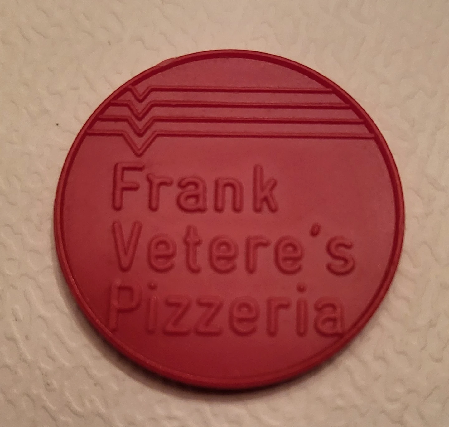 Vintage Frank Vetere's Pizzeria Pizza Token