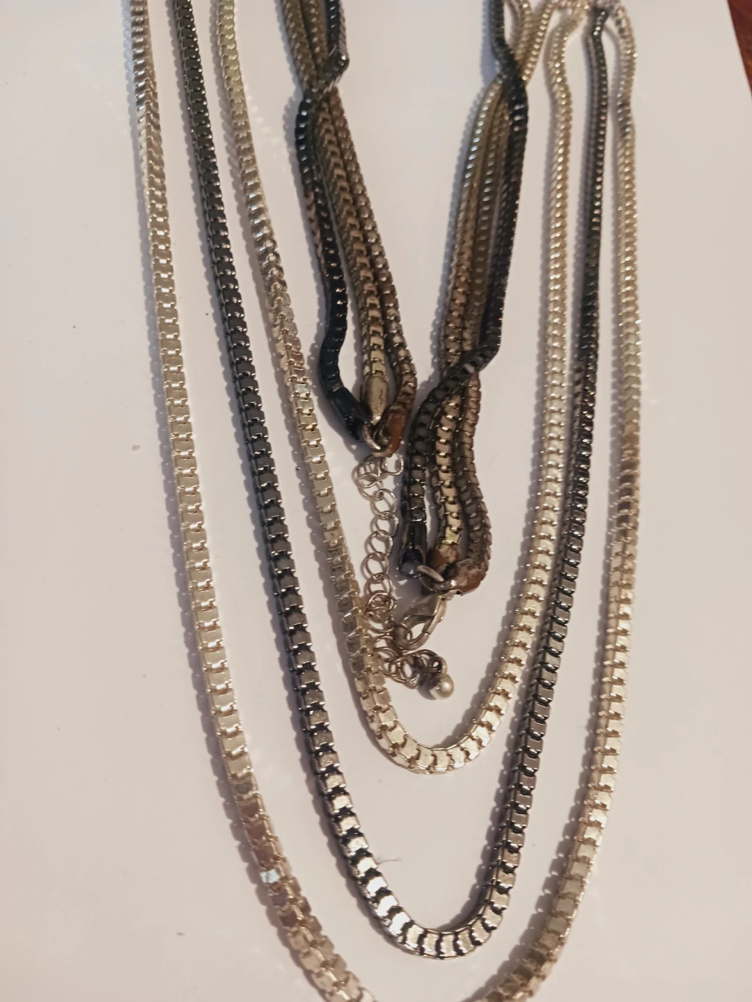 Beautiful Triple Layered Chain  Long Necklace - photo 2