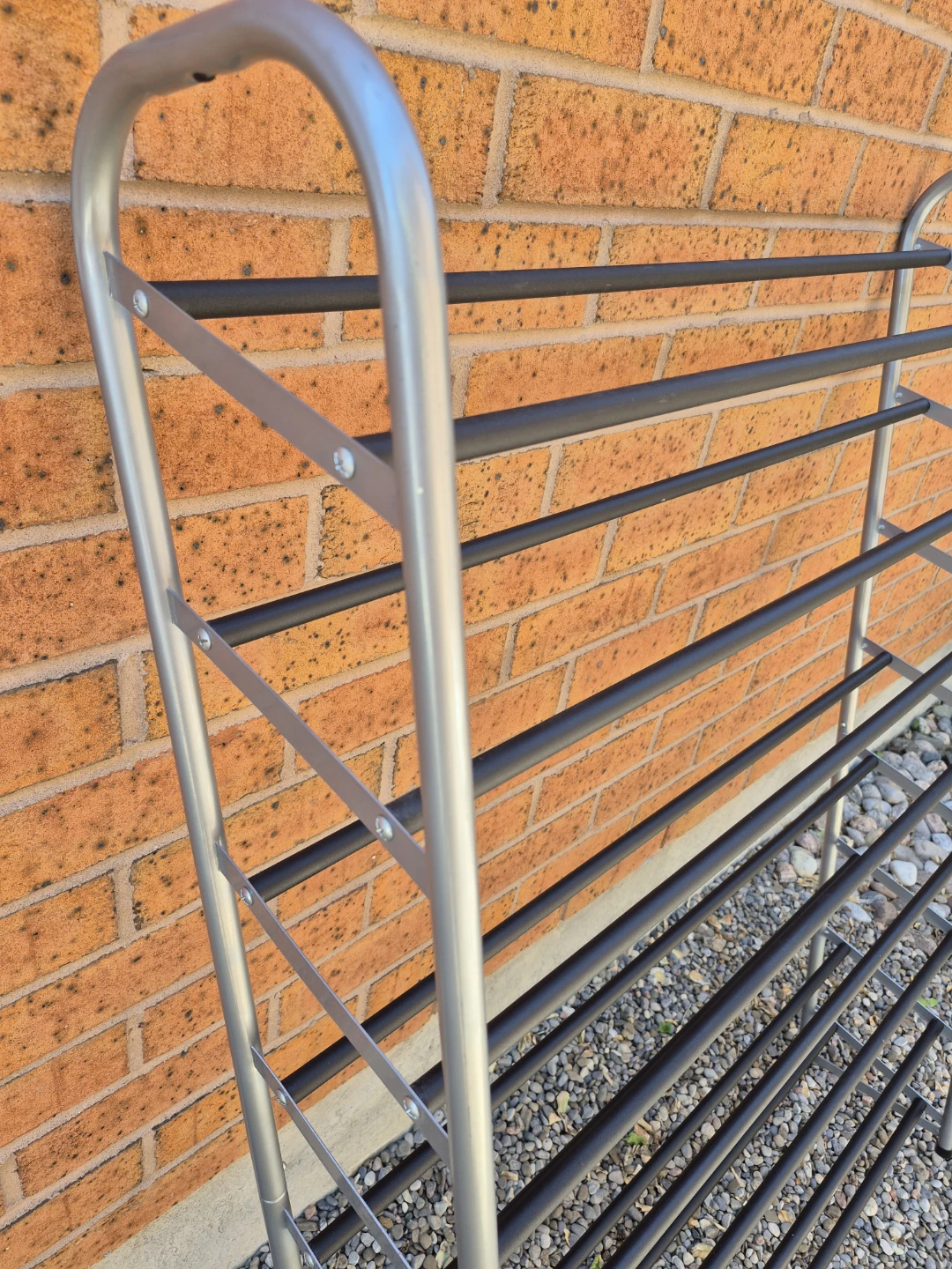 Silver 5-Tier Shoe Rack - photo 3
