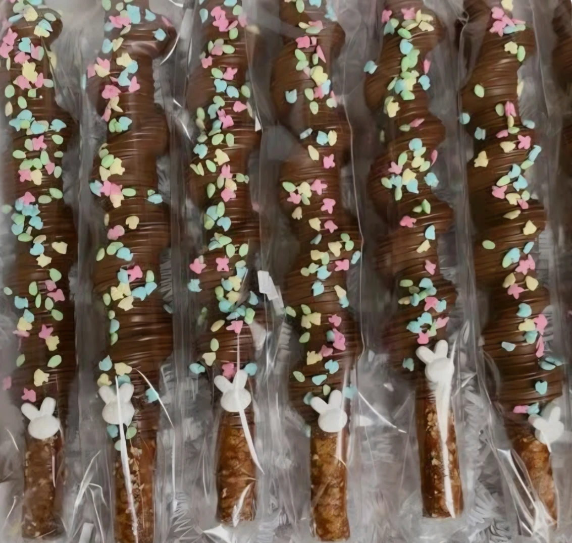 Hand-Decorated Chocolate Covered Pretzels & Rice Krispies - photo 4