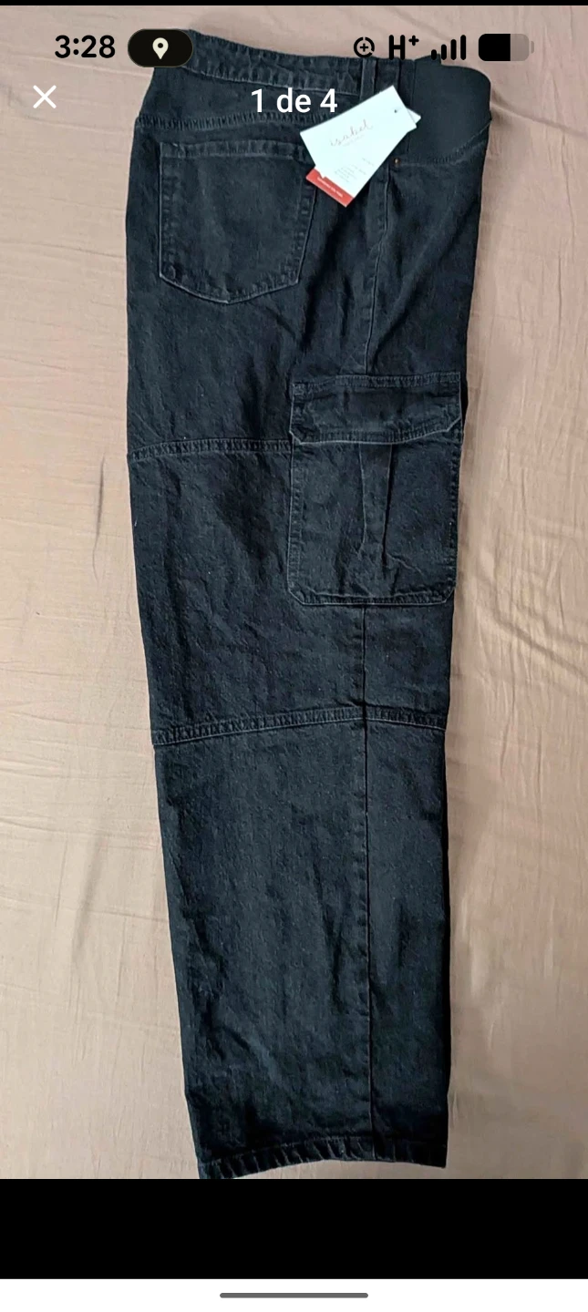 Isabel Maternity Black Cargo Pants Size 16