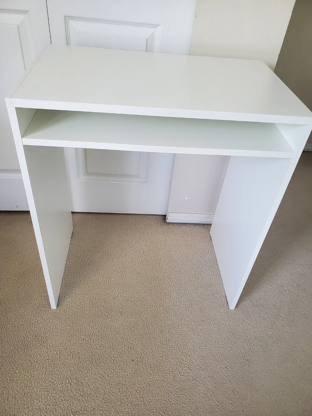IKEA White Desk with Shelf - photo 3