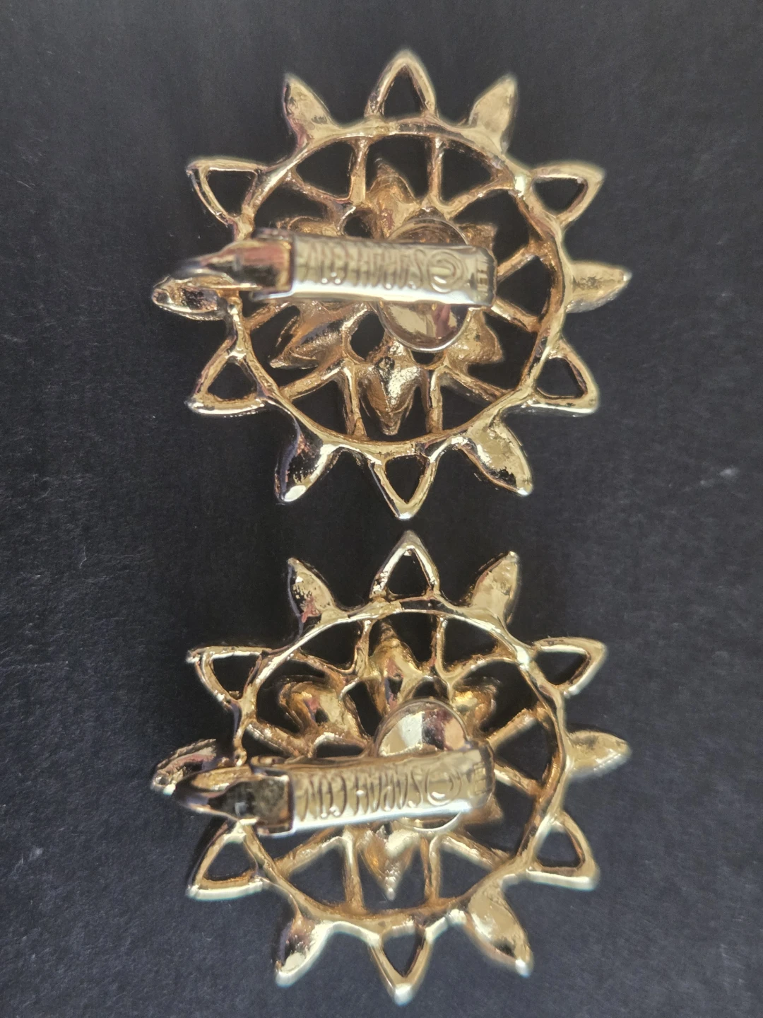 Sarah Coventry Floral Motif Clip on Earrings - photo 4
