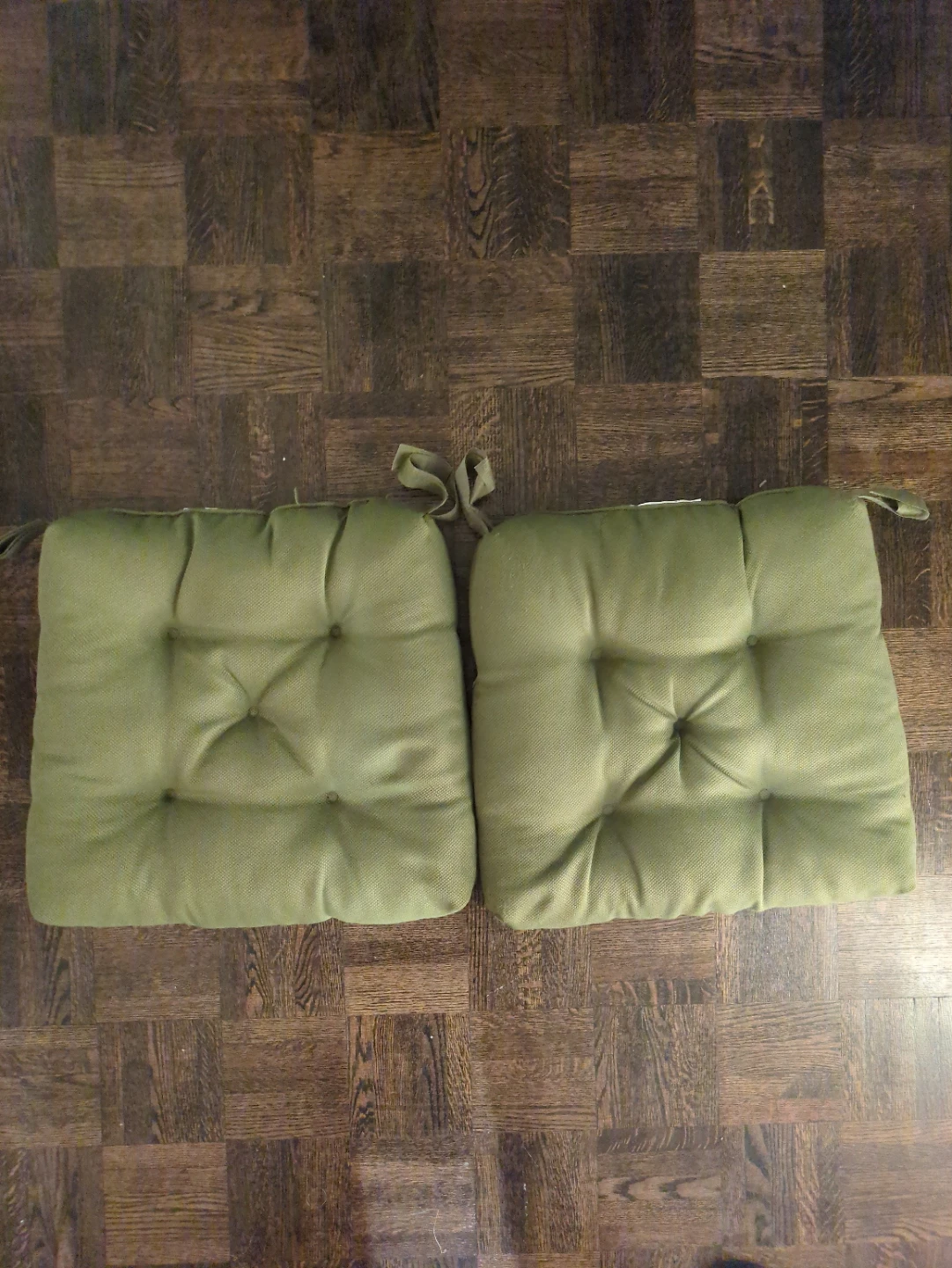 IKEA MALINDA Chair Pads - Green (Set of 2)