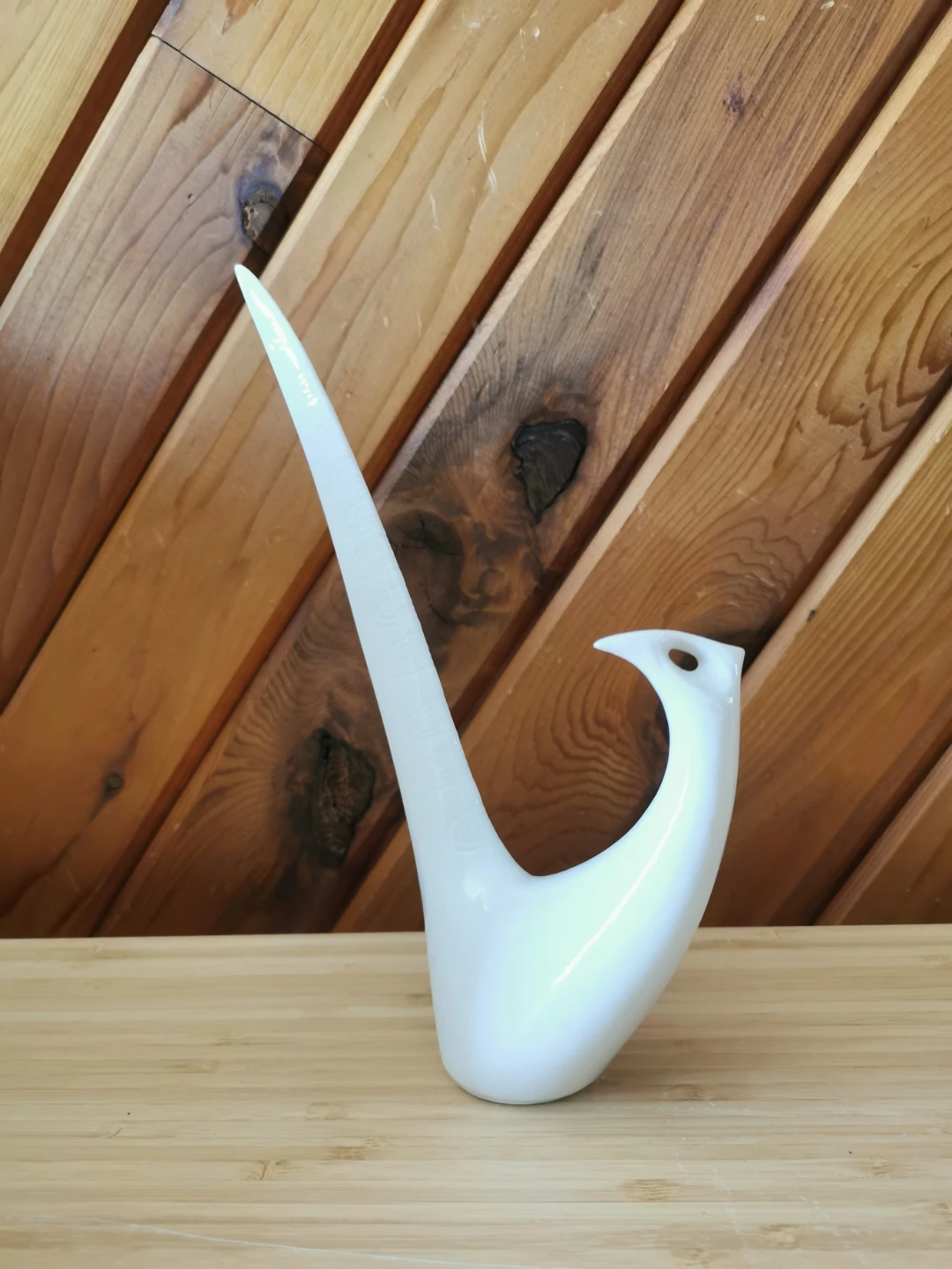 Vintage Royal Dux Jezek Abstract Bird Figurine Porcelain MCM