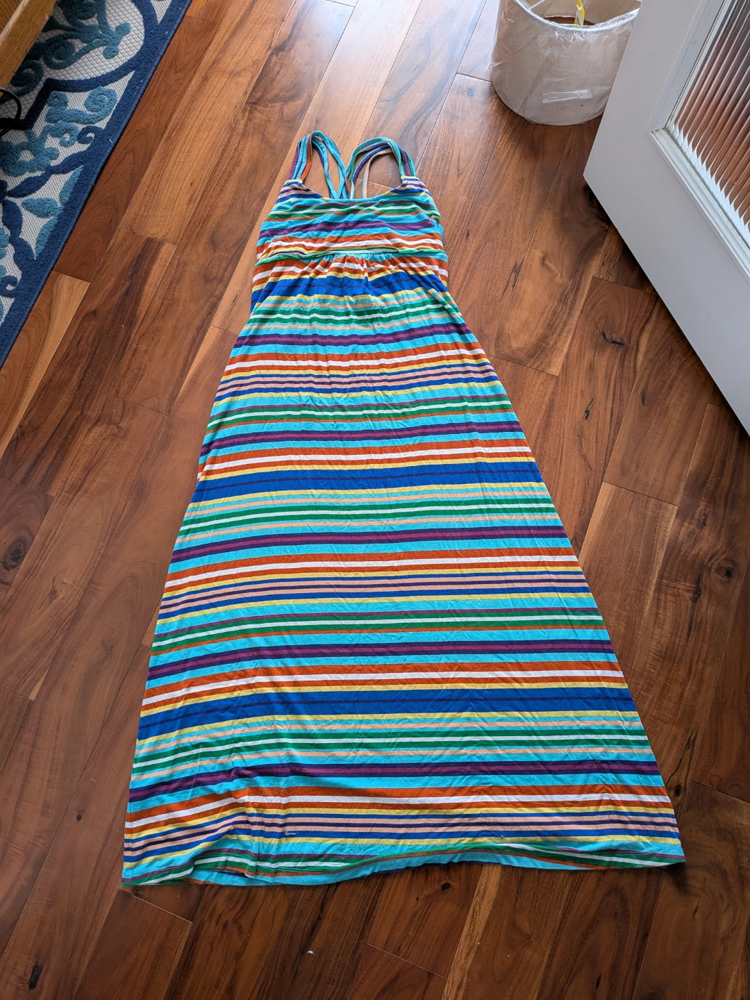 Calvin Klein Striped Maxi Dress