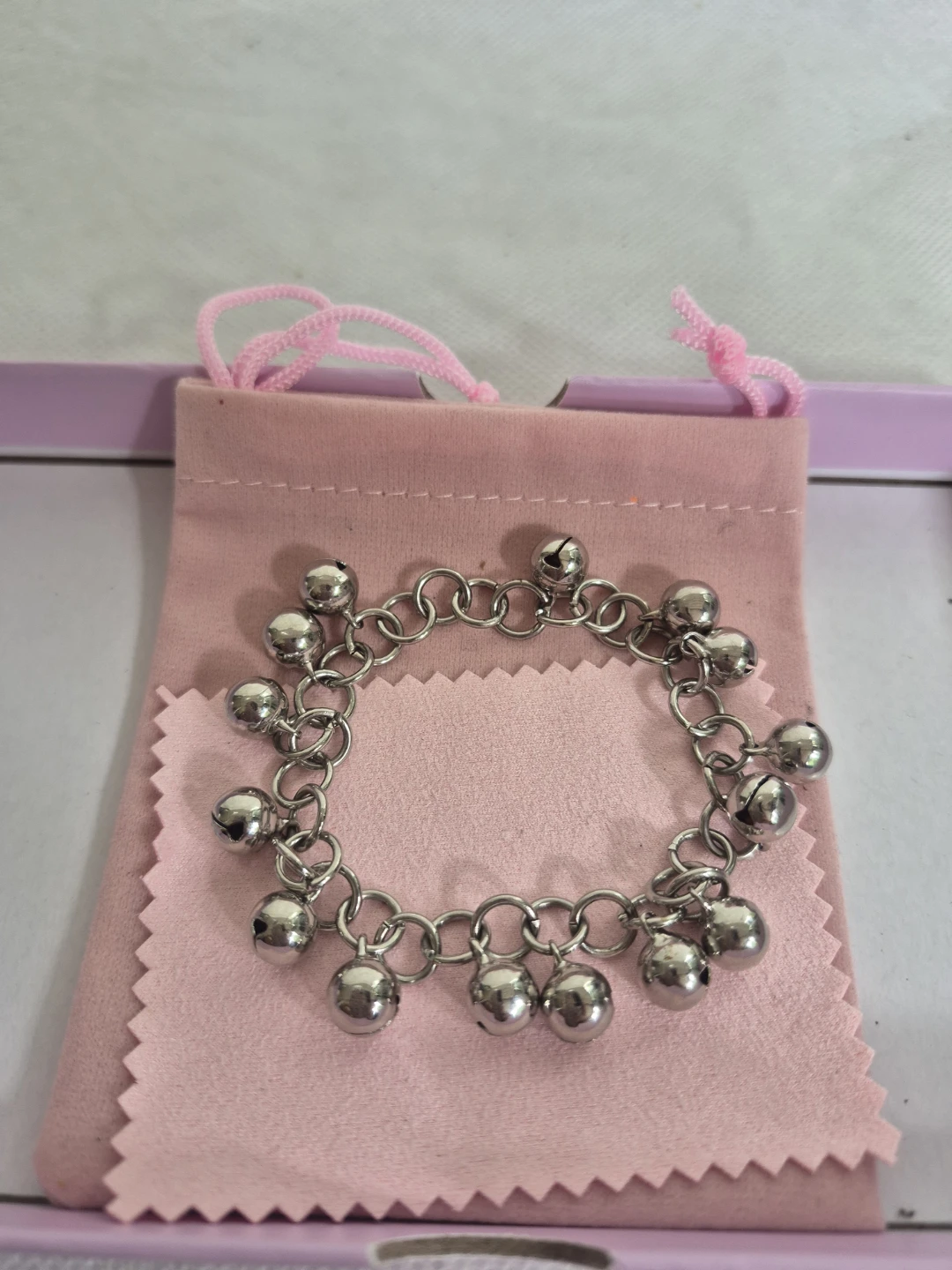 Silver Charm Bracelet with Bells - photo 4