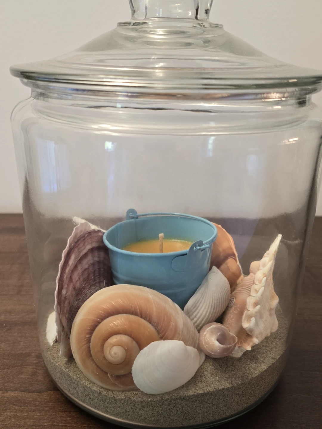 Glass Jar Candle with Seashells - photo 4