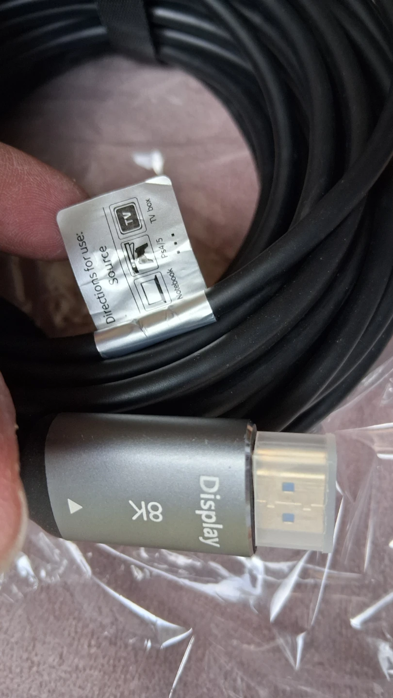 NEW 8K HDMI Cable 50ft Fibre Optic 2.1a home theater projecor tv - photo 3