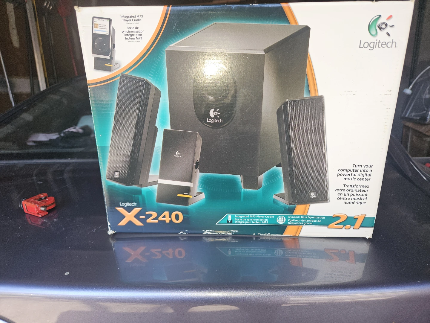 Logitech X-240 2.1 Speaker System with Integrated MP3 Cradle