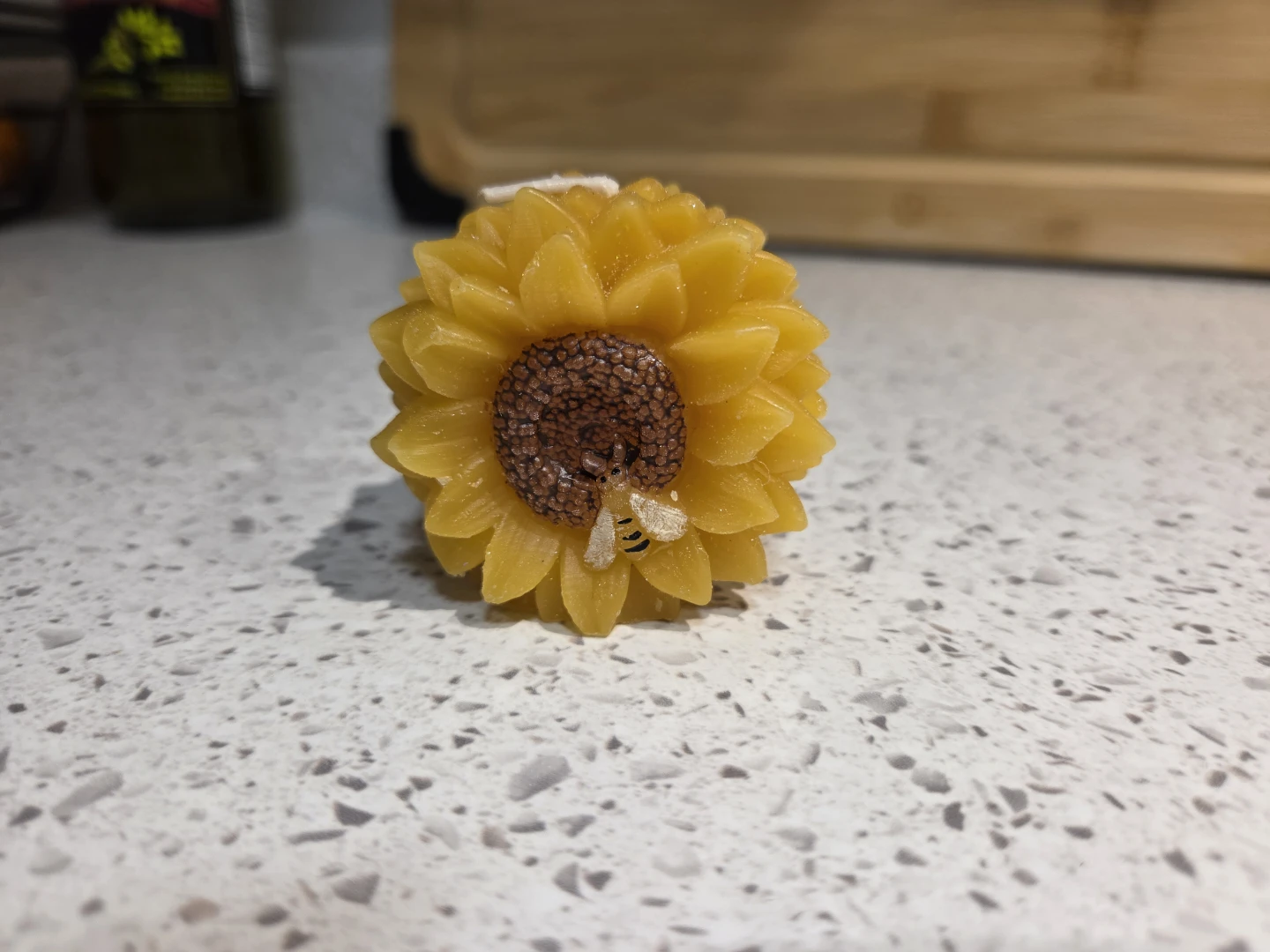 Sunflower and Bee Candle