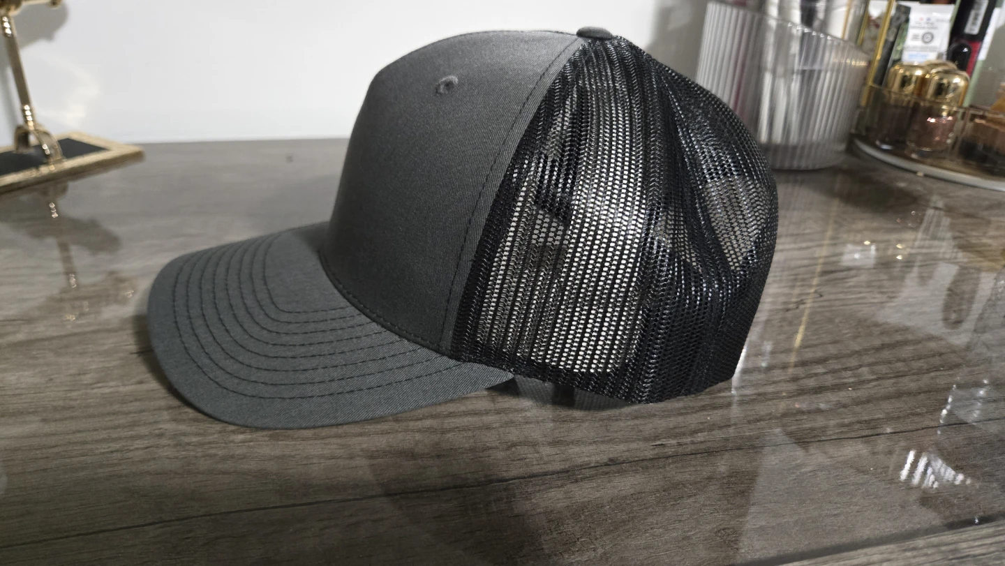Richardson Grey Mesh Trucker Hat