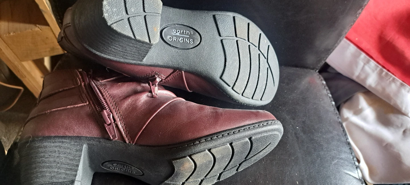 Earth Origins Burgundy Ankle Boots