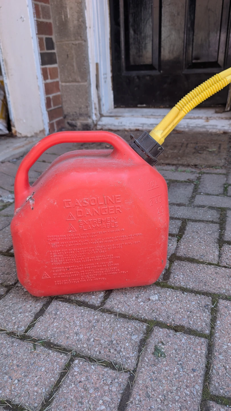 Red 10L Gasoline Can with Spout