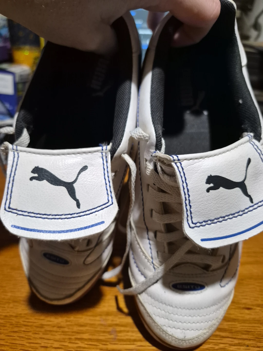 Puma Soccer Cleats - White/Blue