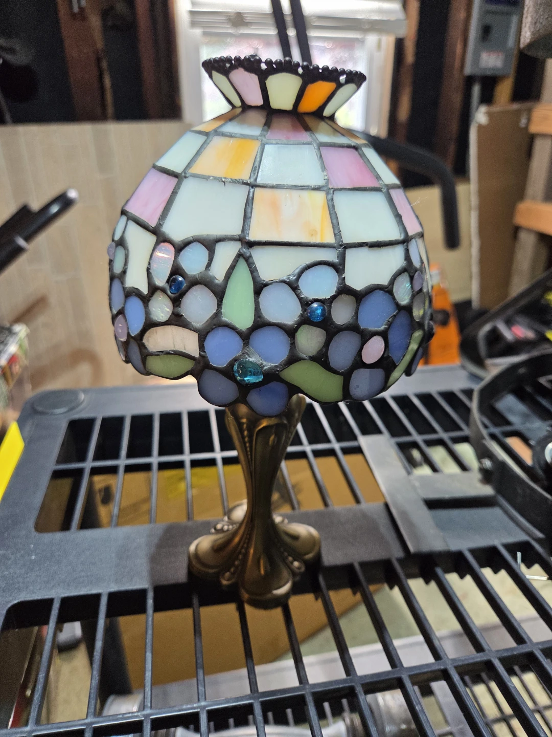 Stained Glass Tiffany Style Accent Lamp