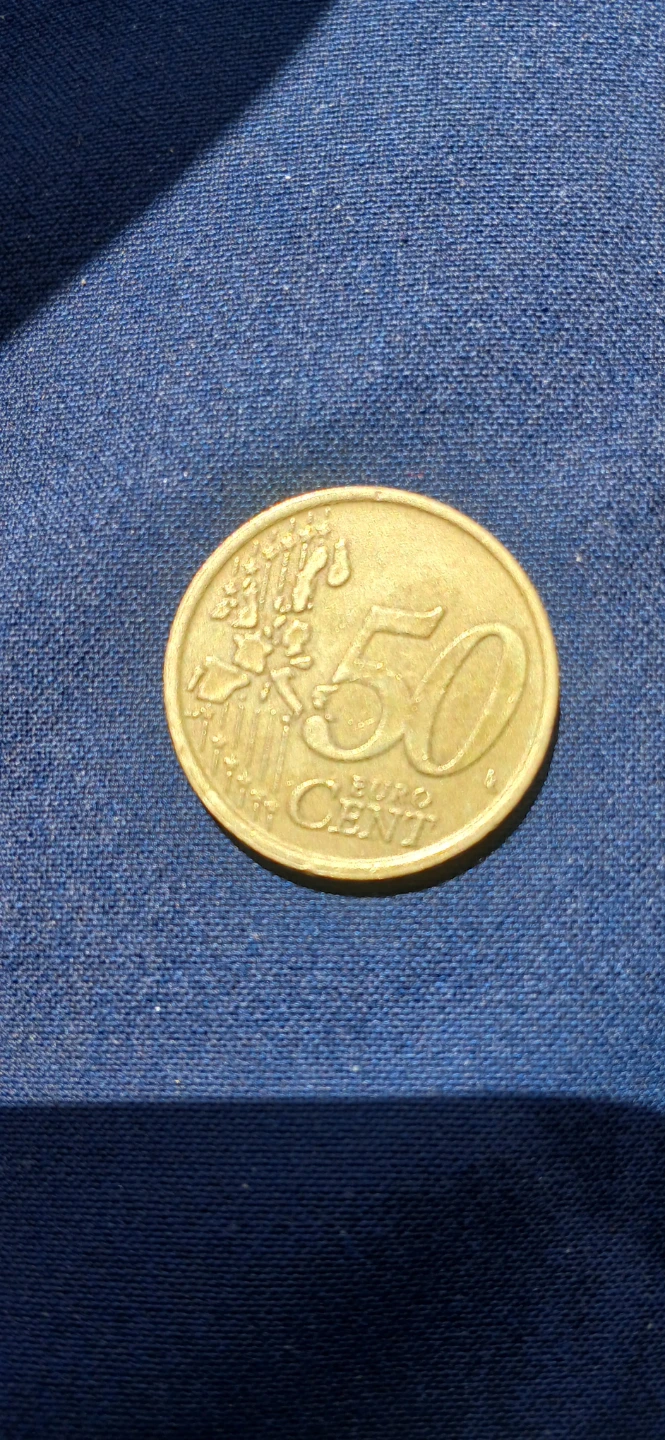 50 Euro Cent Coin - 2002
