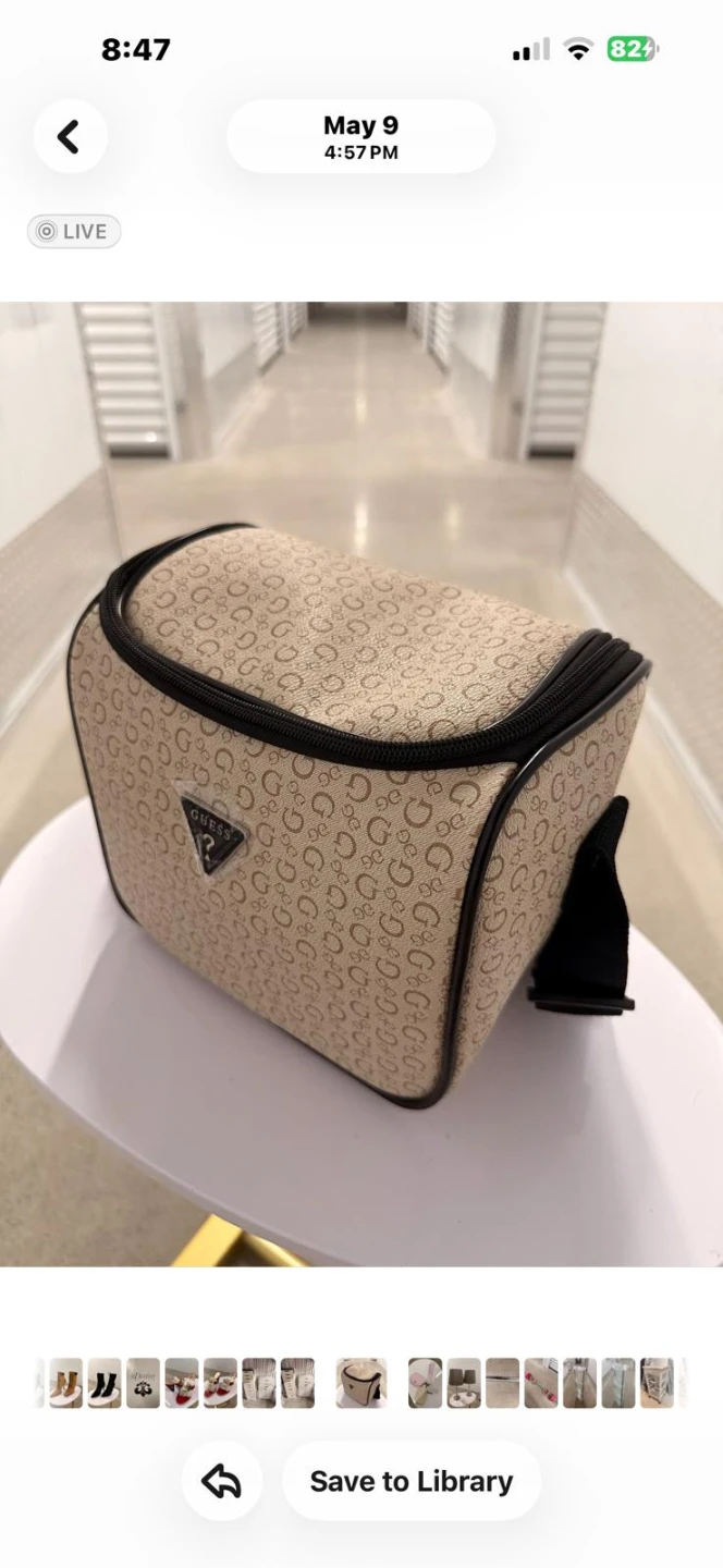 Guess Monogram Toiletry Bag